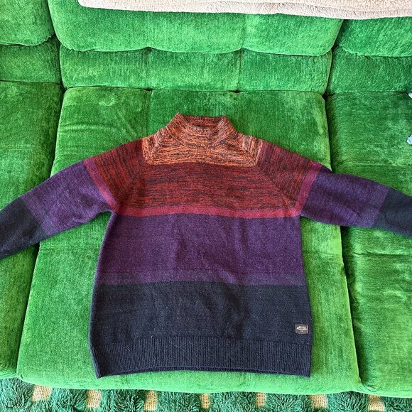 Scotch & Soda Men's Color Block Mock Net Wool Sweater XXL - Picture 3 of 6